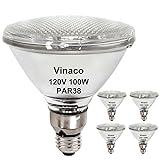 Vinaco PAR38 Flood Llight Bulbs, 4 Pack High Output