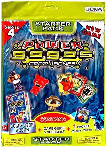 New - Gogos Crazy Bones Series 4 Starter Pack - Series 4 Card Album & 1 Pack
