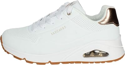 Fille Uno Gen1 Shimmer Away Racine Accueil Chaussures-Enfant Baskets-Basses, White Synthetic Trim, 38 EU