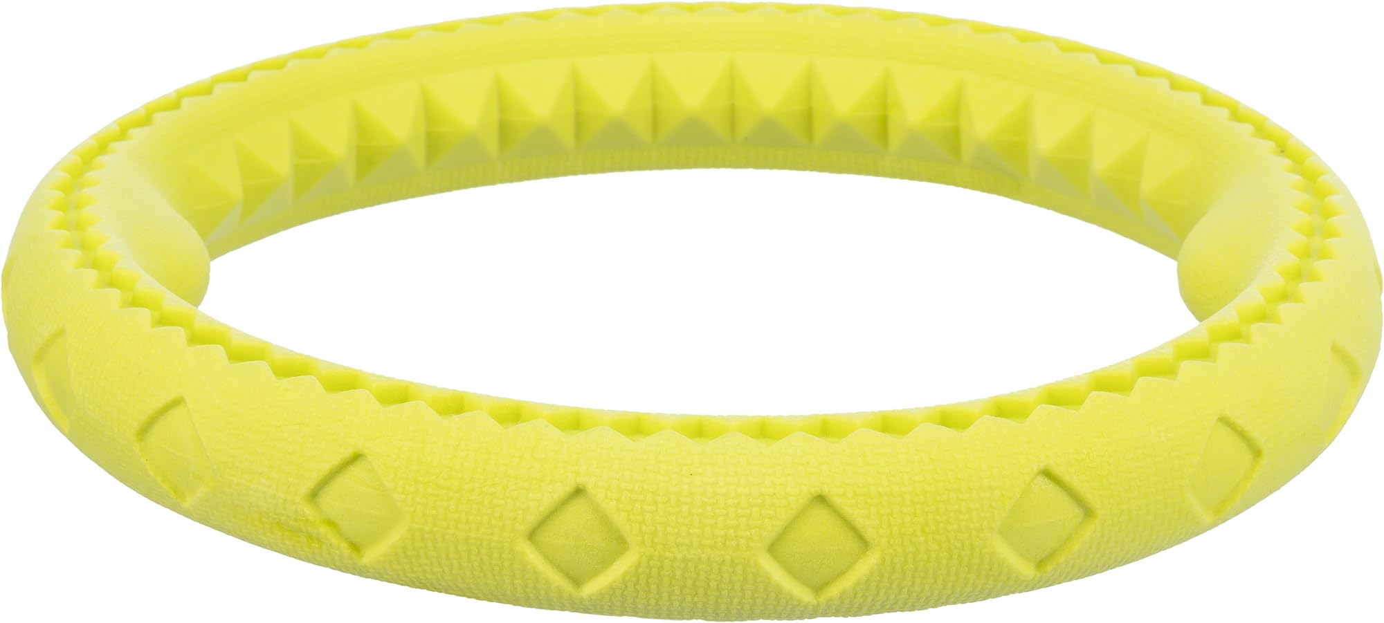 TRIXIE Aqua Ring dog toy - floats - for retrieving on the beach or lake - ø 25 cm - durable TPR - lime - 33444