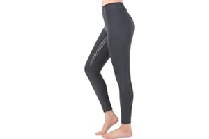 TURNHIER Women Riding Tights Pockets,Women Training Breeches Pants with Silicone Grip