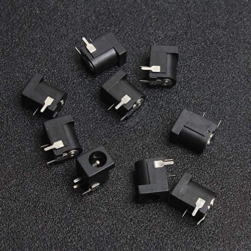 DIKAVS Breadboard-friendly 2.1mm DC Barrel Jack (Pack of 10)