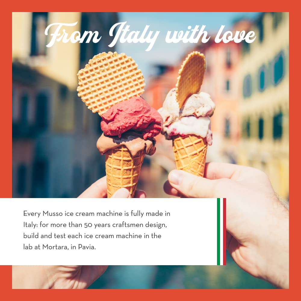 Lello 4080 Musso Lussino Heladera de 1,5 cuartos, inoxidable - 110/120 V 60 HZ