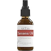 PUR360 Tamanu Oil - Best Treatment for Psoriasis, Eczema, Acne Scar, Rosacea - Relief for Dry, Scaly Skin, Scalp and More - Cold Pressed – Proven 100% Pure