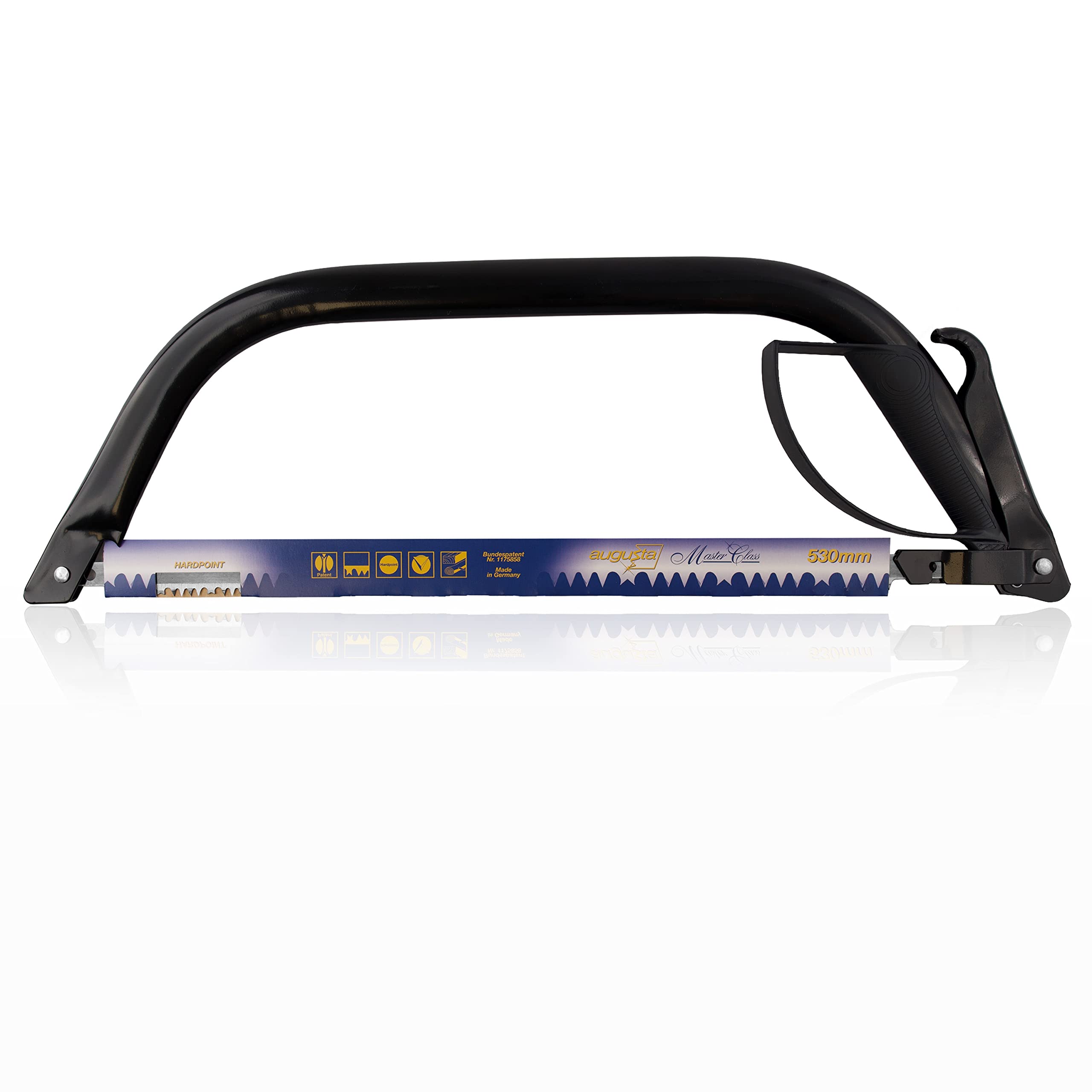 Augusta-Heckenrose Hacksaw 530 mm - Sturdy Saw with Quick-Release Lever - Pruning Saw with Hardened planing Teeth for Dry and Damp Wood - Hand & Knuckle Protection