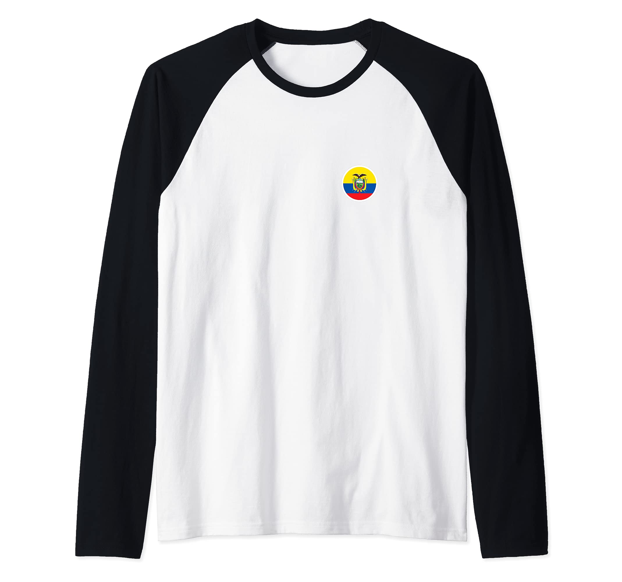 Flag Ecuador Raglan Baseball Tee