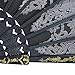 Mimgo Store Lace Flowers Design Black Spanish Style Dance Wedding Party Lace Silk Folding Hand Held Flower Fan