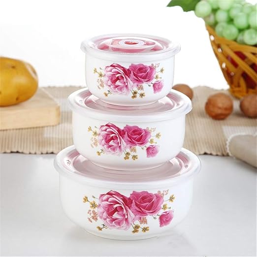 Recipiente fresco de cerš¢mica de tres piezas, fiambrera de ...