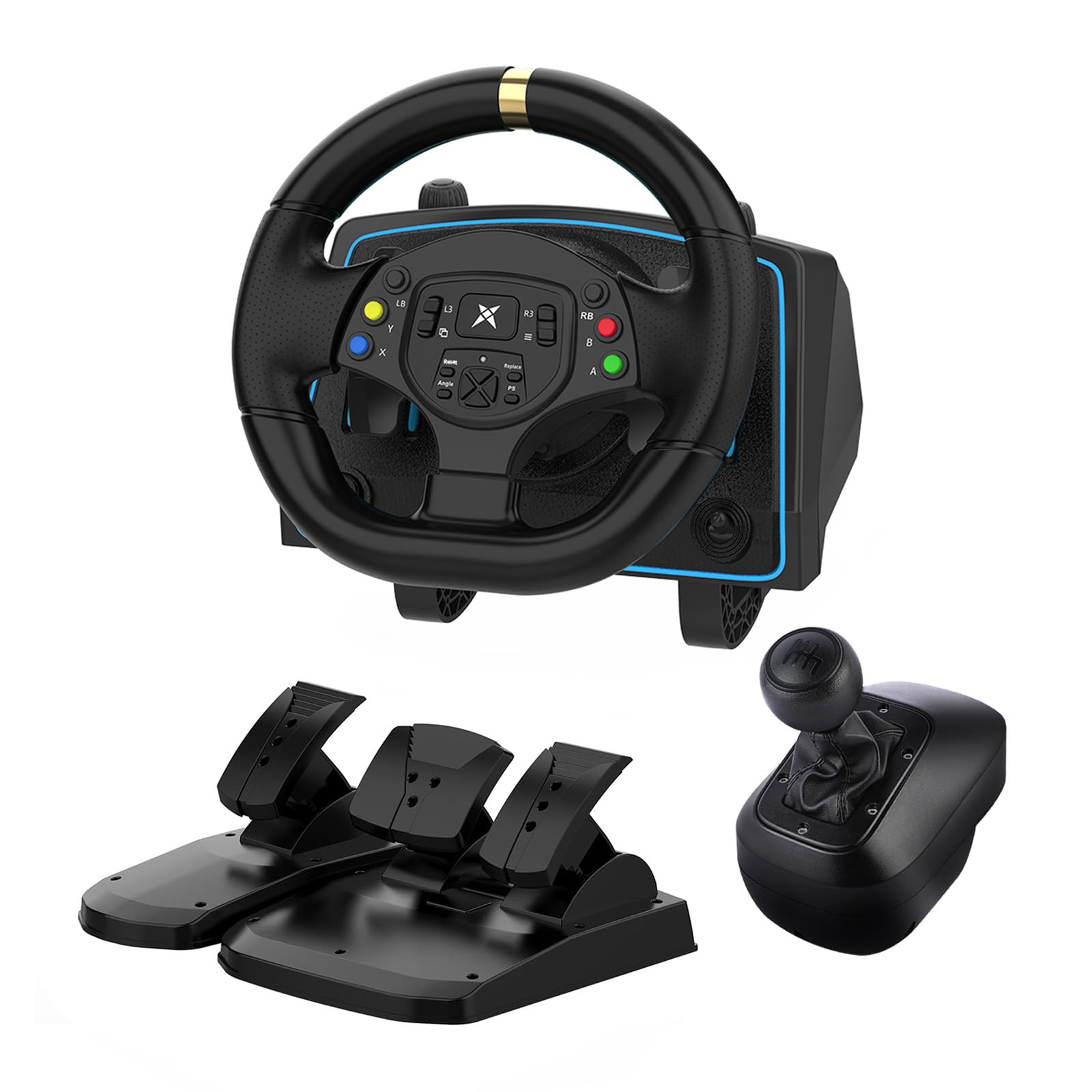 Photo 1 of *MISSING PARTS*
DOYO Gaming Steering Wheel with Pedals and Shifter, 1080° Racing Wheel, Vibration Feedback, Paddle Shifters, Race Steering Wheel for PC, Xbox One, PS4, Xbox Series X/S, PS3, Switch