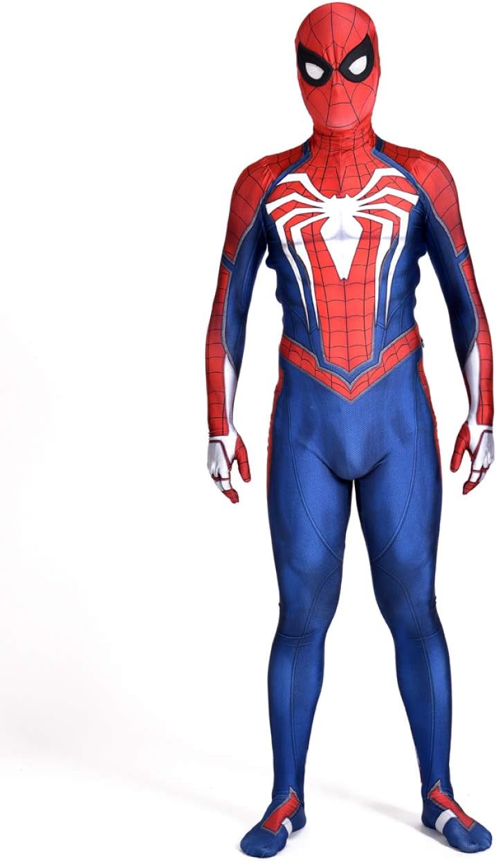 TUJHGF Children Spiderman Cosplay Costume Leotard One Piece Halloween Christmas Party Movie Props,B-110-120cm