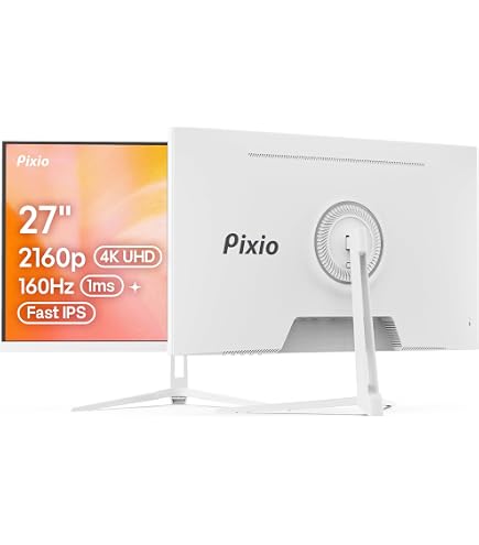 Amazon.com: Pixio PX32U Wave White 32 inch 144Hz Refresh Rate 4K