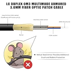 100ft (30 Meters) Uniboot OM3 Fiber LC to LC