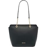 Calvin Klein womens Hailey Micro Pebble Top Zip Chain Tote