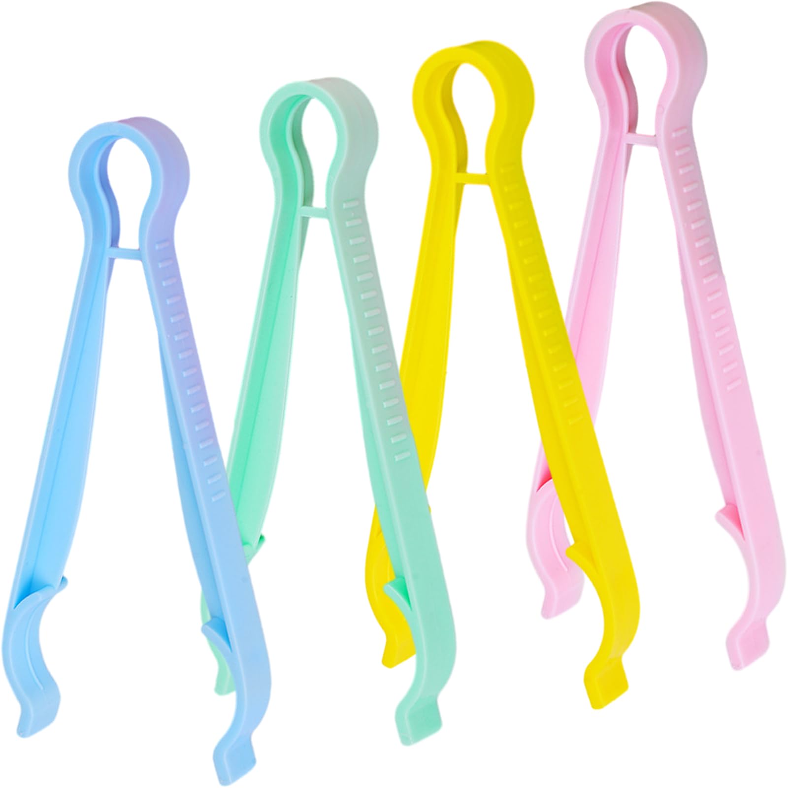 Aswewamt 4 Pcs Baby Bottle Tongs, Non-slip Grip Heat Resistant, Multifunction for Baby Feeding
