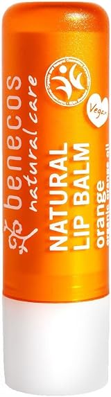 2 x Benecos Natural Lip Balm Orange 4.8g - Organic Shea Butter, Vegan, BDIH view 2