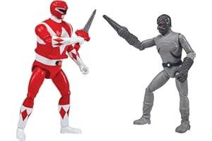 Power Rangers Mighty Morphin Re-Ignition - Auto-Morphin Red Ranger vs Putty Patroller Verse 2-Pack by Playmates Toys
