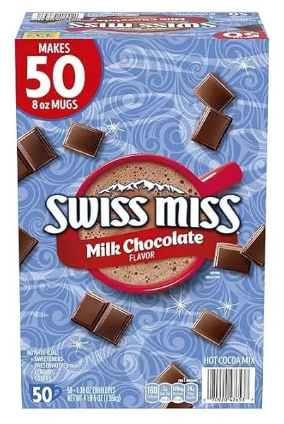 SWISS MISS MILK CHOCOLATE HOT COCOA MIX PACKETS – 50 CT