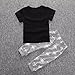 FEITONG Newborn Toddler Kids Baby Boy Clothes T-Shirt Tops+Pants (2 Years)