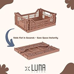 Collapsible Storage Box, Foldable Crate Organizer