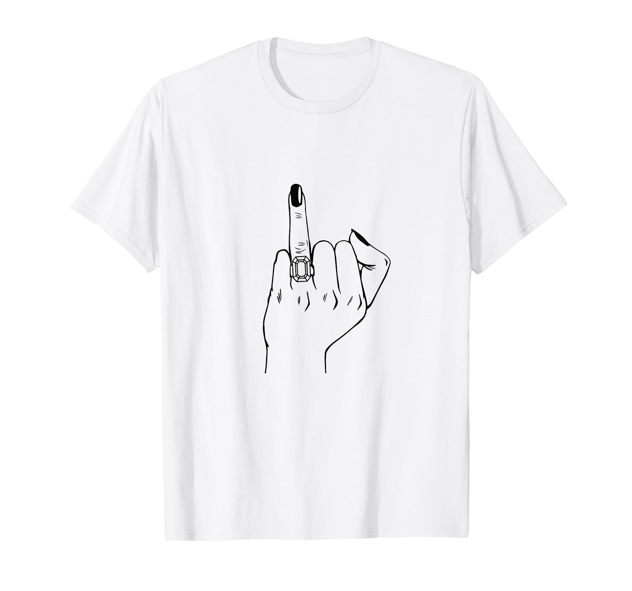 Finger Engagement Ring, Wedding Honeymoon Bachelorette Bride T-Shirt