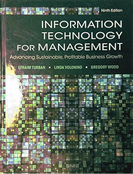 Information Technology For Management Advancing Sustainable