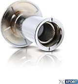 XFORT Polished Chrome Door Viewer Wide Angle 180° Spy Hole Front Door view 9