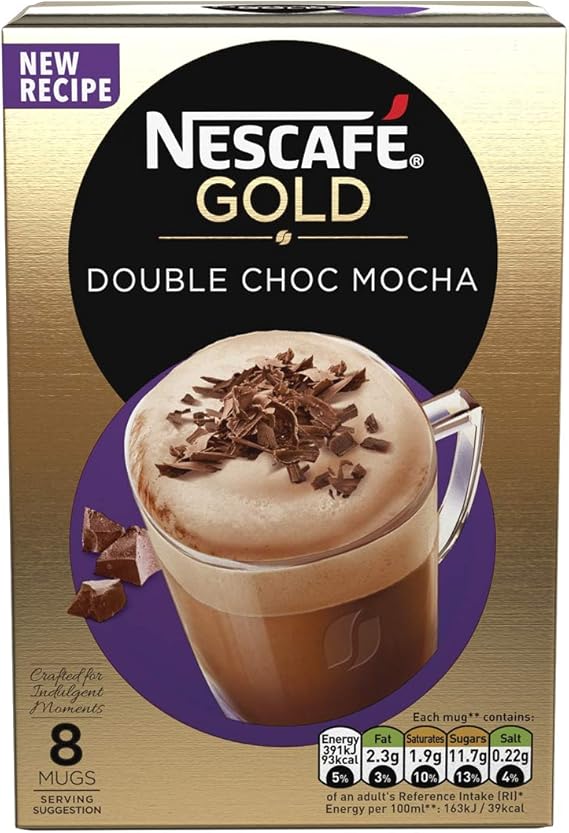 Nescafé Gold Double Choc Mocha Coffee, 8 Sachets Amazon.co.uk Grocery