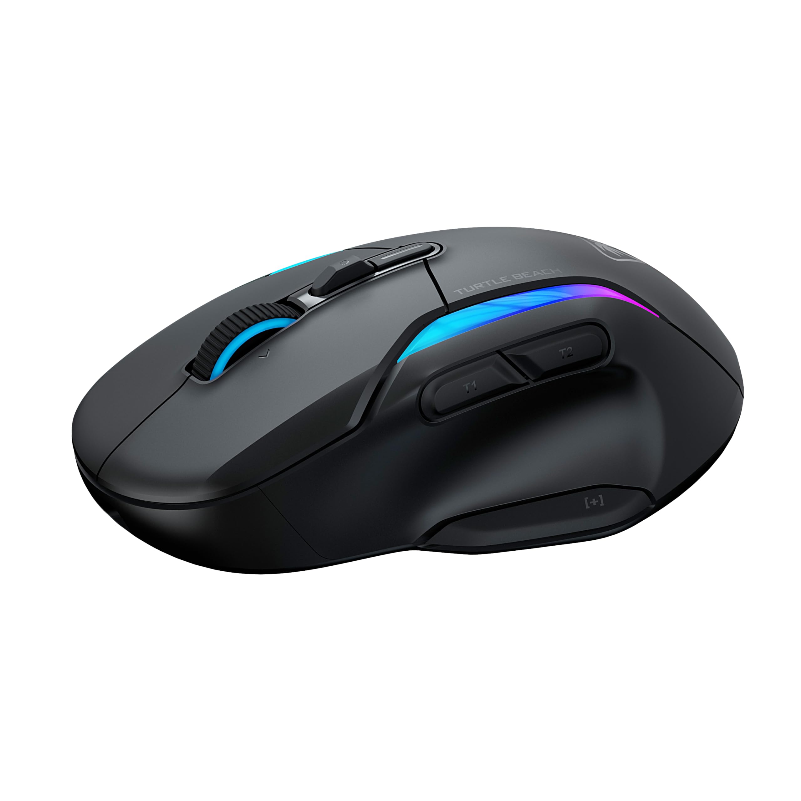 Turtle Beach Kone II Air – Kabellose, ergonomische RGB-Gaming-Maus, 350-Stunden-Akku, optischer 26K DPI Sensor, 21 programmierbare Funktionen, 4D-Free-Spin-Scroll-Rad, Schwarz 9