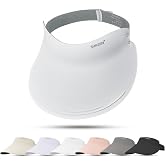 Sukeen Wide Brim Sun Visor Hat for Women,UPF50+ Seamless Sun Hats Lightweight Sports Cap Foldable Ponytail Hat for Outdoor