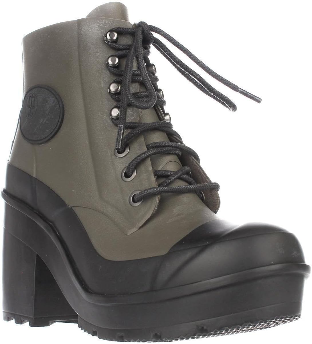 hunter lace up ankle boots