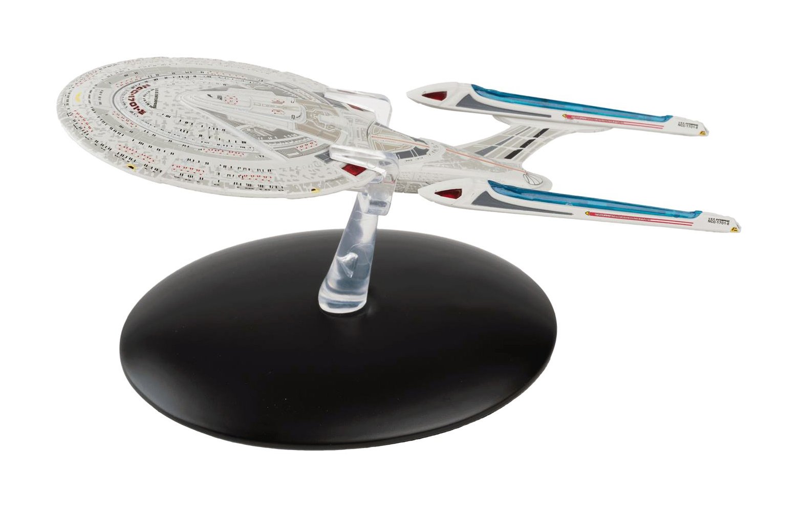 #21 Star Trek USS ENTERPRISE E Die-Cast Metal Ship-UK/Eaglemoss w Mag by Eaglemoss