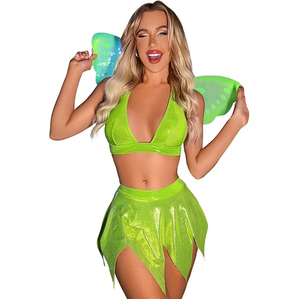Amazon.com: Hularka Women's Sexy Fairy Costume See Through Fishnet Lingerie  Dress with Butterfly Wings Black One Size : Clothing, Shoes & Jewelry