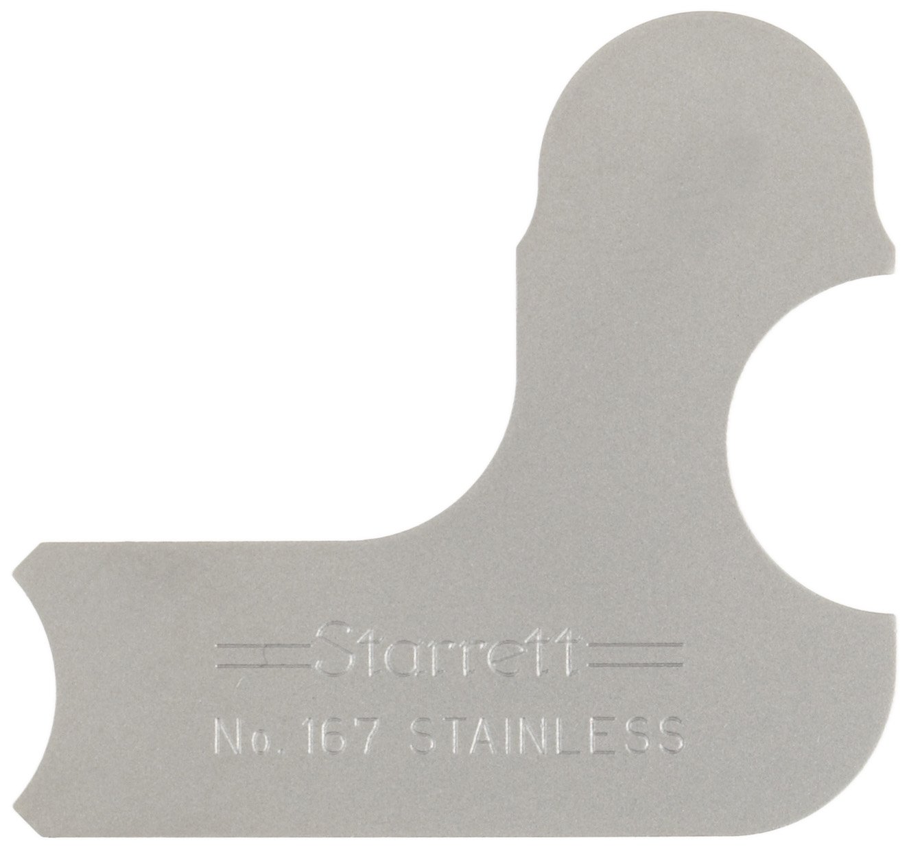 Starrett 1671/4 Stainless Steel Radius Gauge Inch, 1/4″ Radius