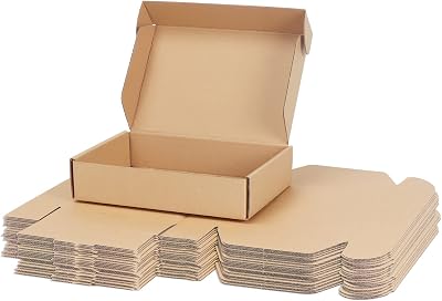 RLAVBL 25 Pack Small Shipping Boxes 9x6x2 Brown Corrugated Carton
