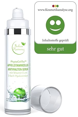 Hyaluronsäure hochdosiert Anti Falten Soforteffekt Serum 3-fach niedermolekulare hochmolekulare quervernetzte mit Apfelstammz