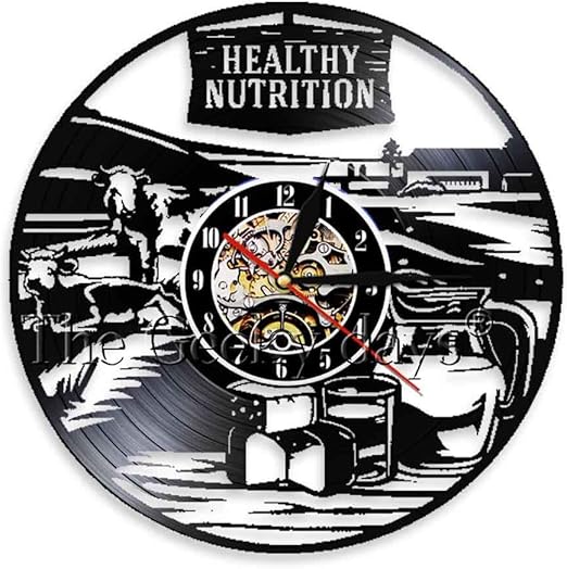 Olileio Nutricion Saludable Casa De Campo Reloj De Pared Granja