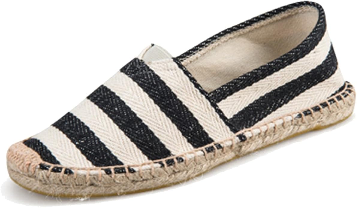 striped canvas shoes