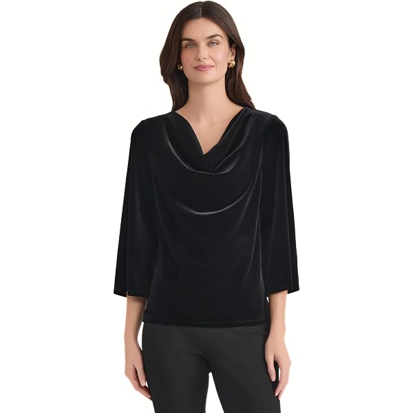 CIDER Satin V-Neck Wrap Zip Long Sleeve Blouse: Brown, XS at