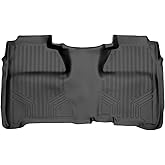 SMARTLINER Custom Fit Floor Mats 2nd Row Liner for 2014-2018 Chevrolet Silverado 1500