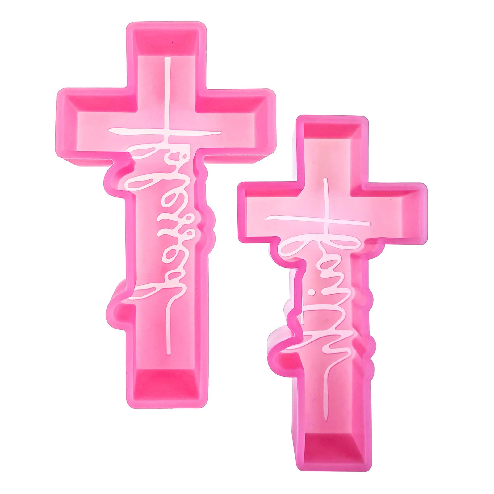 Photo 1 of (300 Design Optional) MUBYOK M520 2 PCS Cross Set Silicone Freshie Mold for Baking Aroma Beads Car Freshie Supplies
