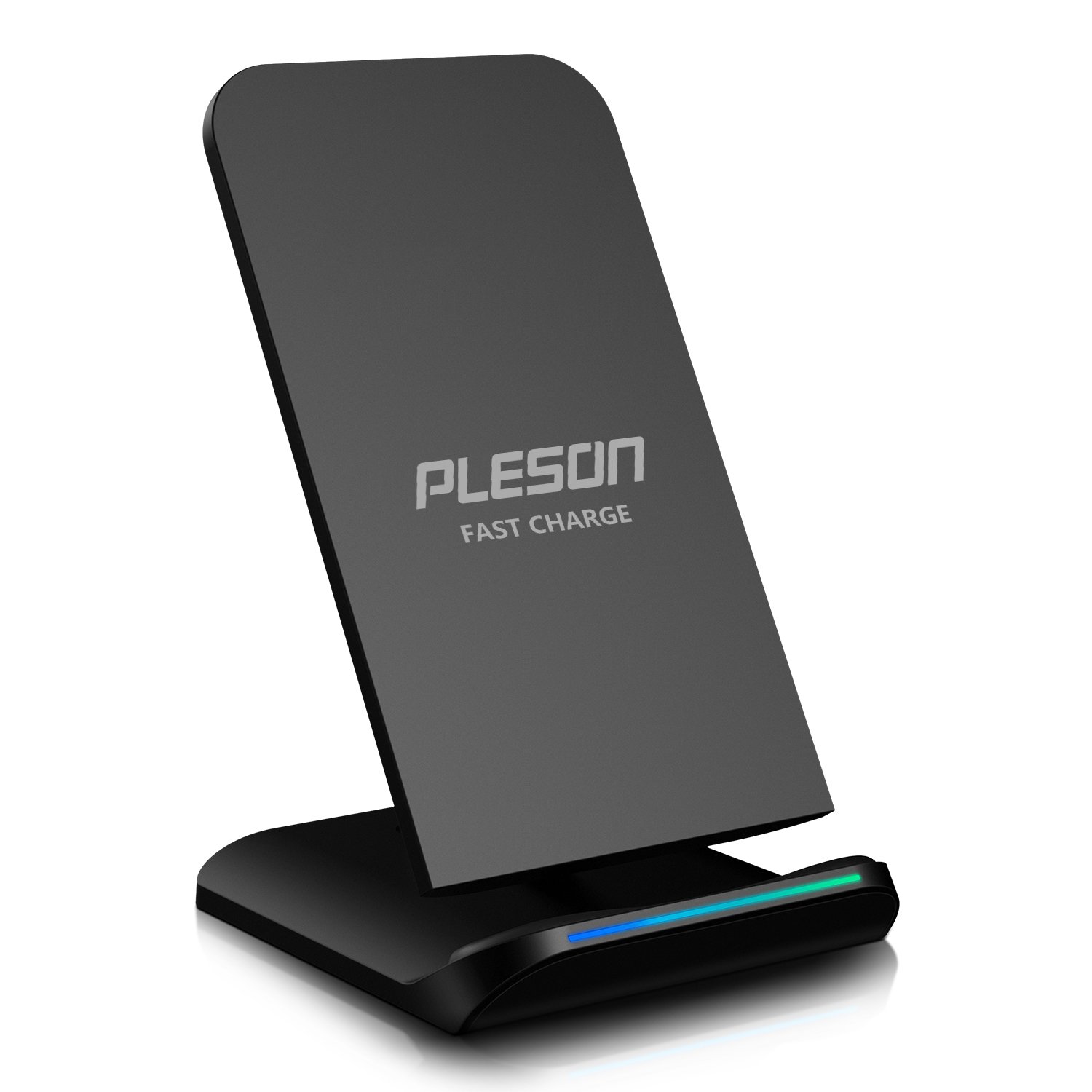 PLESON PLS-WR-C400 Wireless Charger 2 Coils Cell QI Fast Wireless Charging Pad Stand for Samsung Galaxy S8 Plus S8+ S8 Galaxy S7 S7 Edge Note 5 S6 Edge Plus etc