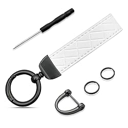 NTNEV Car Genuine Leather Keychain, Universal Key