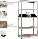 Crystals Denny Shop Heavy Duty 5 Tier Racking Shelf 180x90x40cm view 6