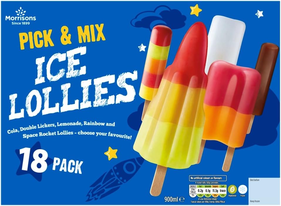 Morrisons Pick and Mix Ice Lollies, 900ml (Frozen): Amazon.co.uk: Grocery