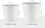 Zuvo 5L Plastic Paper Bin White Wave Design Office Desk Bin view 2