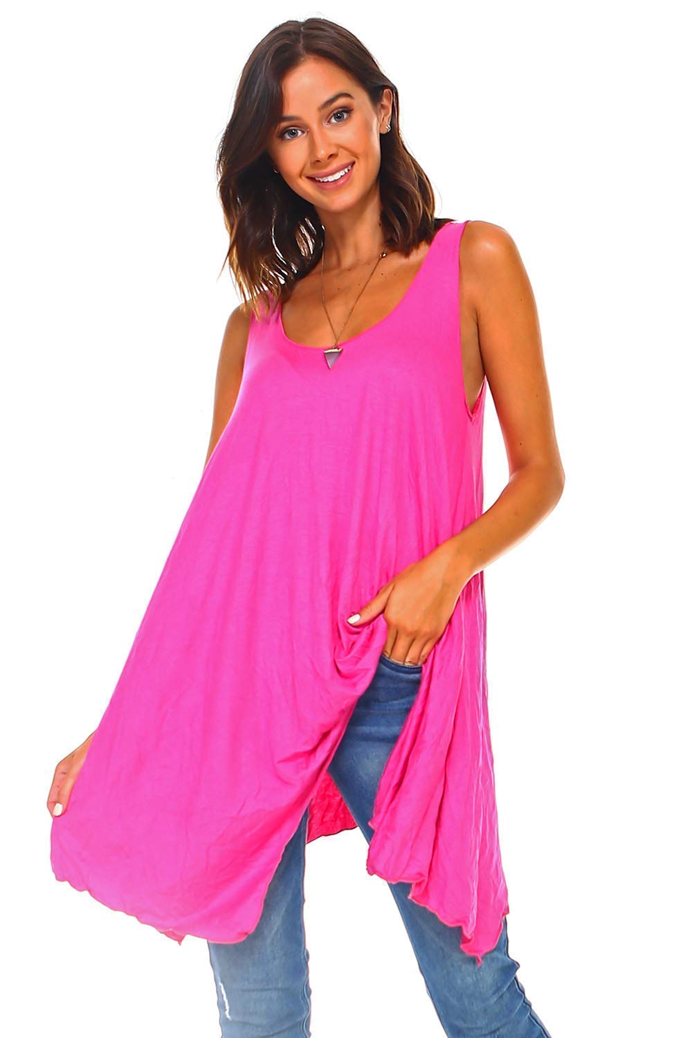 fuchsia swing dress