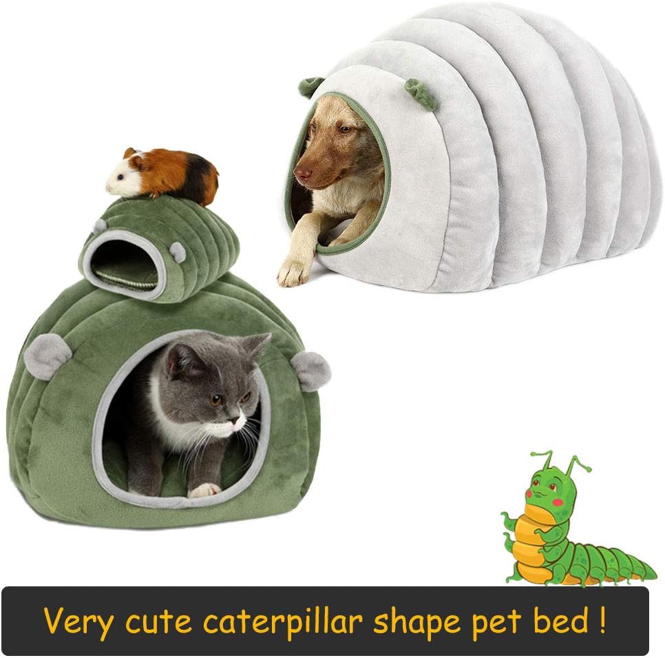 Cute Hamster House Bed, Winter Warm Fleece Sugar Glider Cave Bed Nest - Image 5