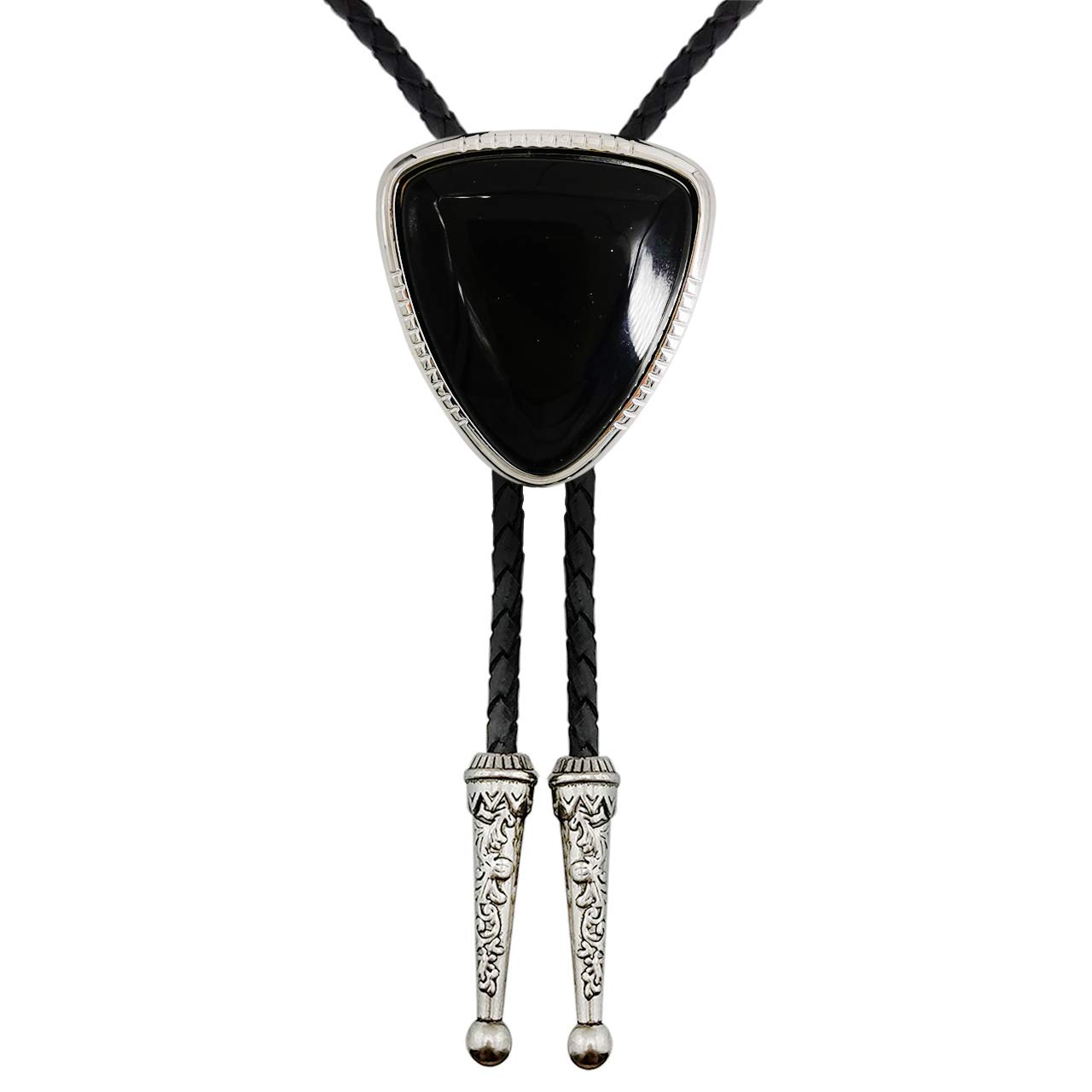 LAXPICOLVintage Western Cowboy Bolo Tie For Men - Black