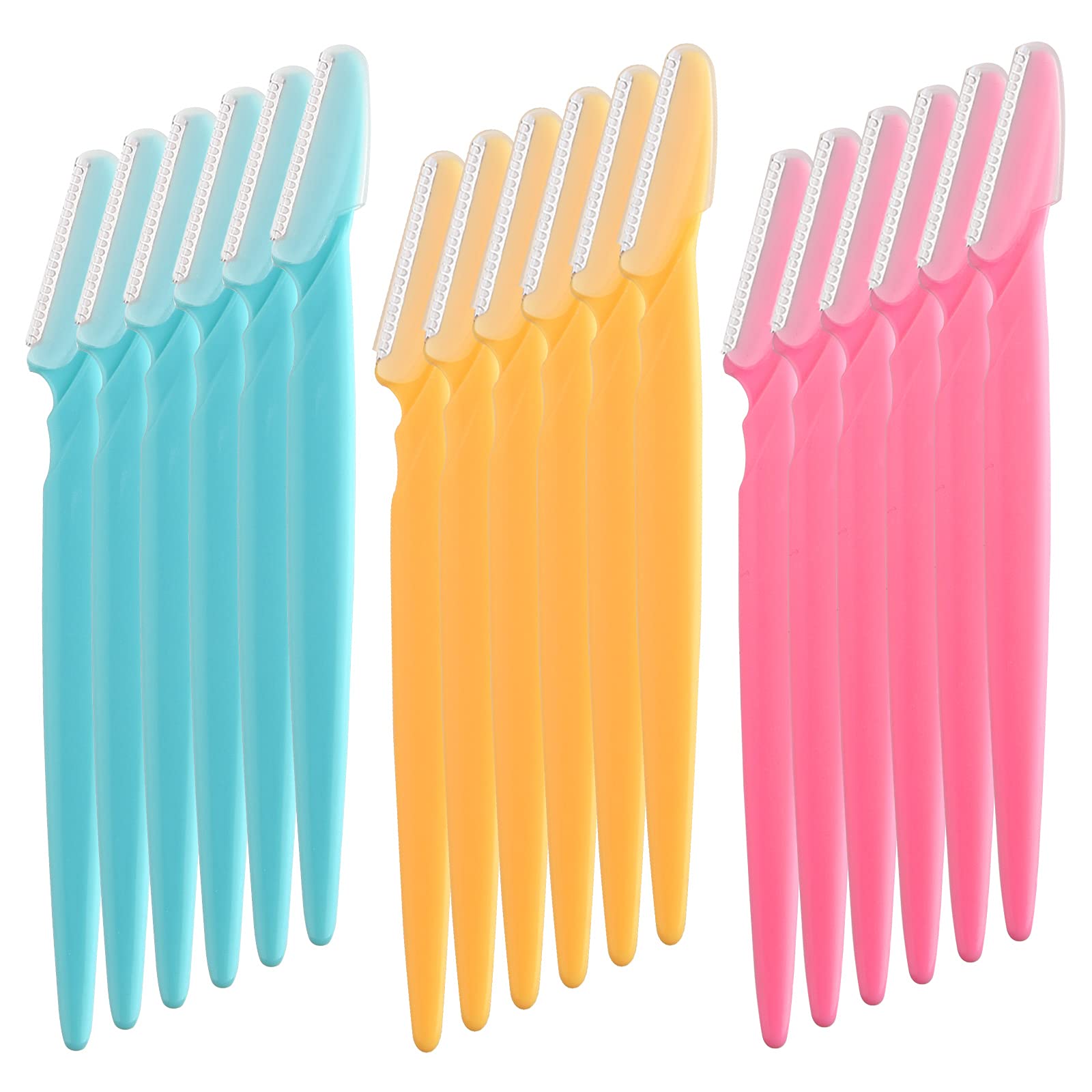 ASTARON 30 Pcs Eyebrow and Face Razors for Women, Facial Hair Remover Dermaplaning Trimmers