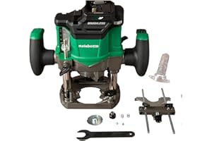 Metabo HPT 36V MultiVolt Cordless Plunge Router | Tool Only - No Battery | Includes 1/2-Inch and 1/4-Inch Collets | Variable 
